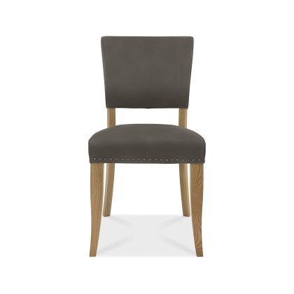 Culver Rustic Oak Upholstered Chair