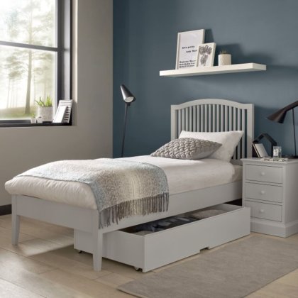 Ashby Soft Grey Slatted Bedstead