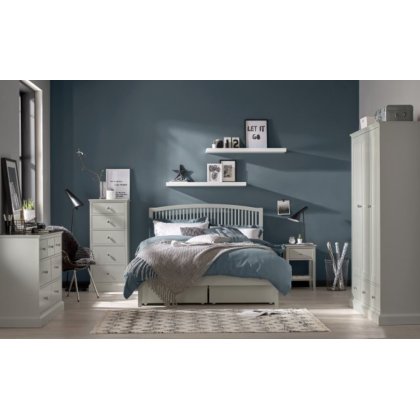 Gatcombe Soft Grey Slatted Bedstead Gatcombe Soft Grey Slatted Bedstead