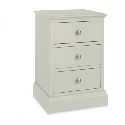 Ashby Soft Grey 3 Drawer Nighstand