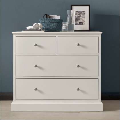 Gatcombe White 2+2 Drawer Chest