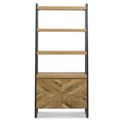 Elmfield - Rustic Oak Open Display Unit