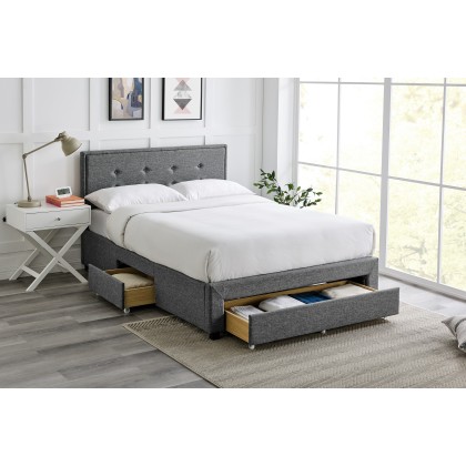 Dubrovnik Grey Fabric Bedframe