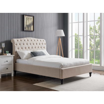 Barcelona Natural Fabric Bedframe