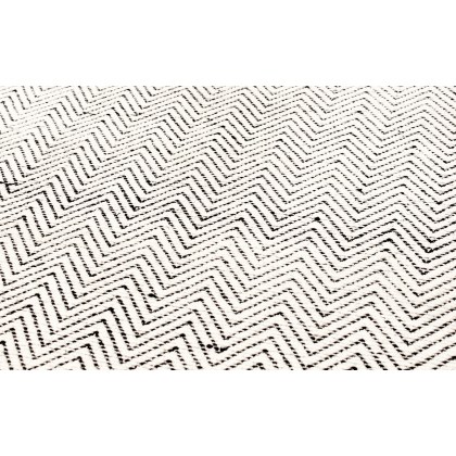 Ives Jute Flatweave Rug - Black White