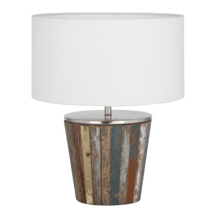 Reclaimed Wood Tapered Lamp Complete Reclaimed Wood Tapered Lamp Complete