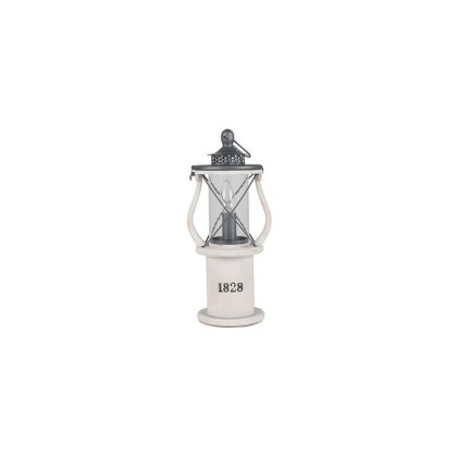 White Wooden Lantern Table Lamp White Wooden Lantern Table Lamp