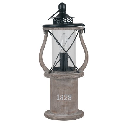 Antique Wood Table Lamp Lantern Antique Wood Table Lamp Lantern