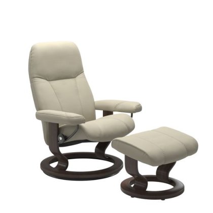 Stressless Small Consul Chair & Footstool