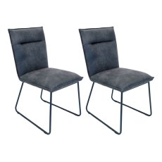 Kent Dining Chair - Grey Suede