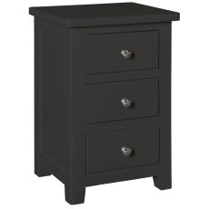 Wellow Painted 3 Drawer Bedside