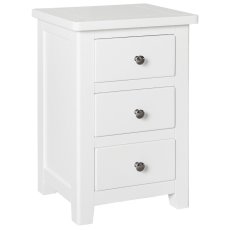 Wellow Painted 3 Drawer Bedside