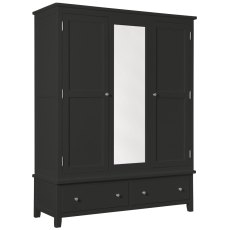 Wellow Painted Triple Wardrobe