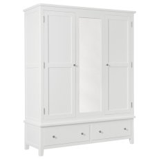 Wellow Painted Triple Wardrobe