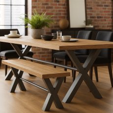 Fishbourne Oak 140 Bench