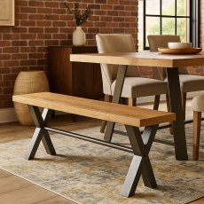 Fishbourne Oak 180 Bench