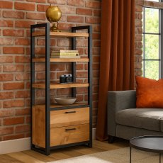 Fishbourne Oak Bookcase with Drawers Fishbourne Oak Bookcase with Drawers