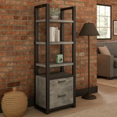 Fishbourne Stone Bookcase with Drawers Fishbourne Stone Bookcase with Drawers