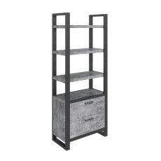 Fishbourne Stone Bookcase with Drawers
