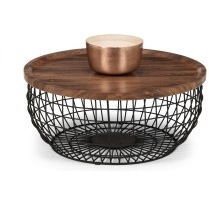 Sawyer Walnut Storage Coffee Table