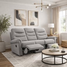 G Plan Holmes 3 Seater Double Manual Recliner Sofa