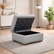 G Plan Seattle Storage Footstool with Show Wood