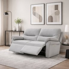 G Plan Seattle 2 Seater Double Power Recliner Sofa with Double Lumbar Support