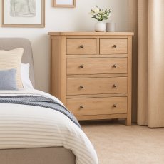 Wellow Oak 2+3 Drawer Chest