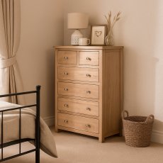 Wellow Oak 2+4 Drawer Chest