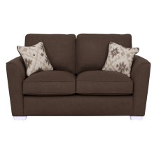 Angelina 2 Seater Sofa Standard Back In Aero Charcoal with Chrome Feet - Special Deal