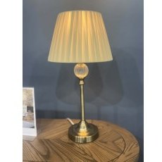 Acrylic and Metal Table Lamp Complete - (SOLD AS SEEN)