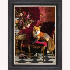 Curiosity Fox at the Stately Home Framed Wall Art