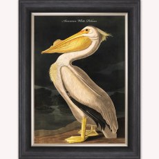 White Pelican Luxury Velvet Framed Wall Art