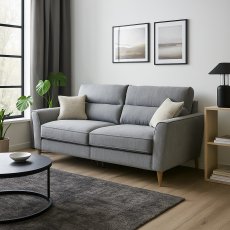Jersey 2 Seater Standard Back Sofa in Hamilton Silver Feet Rustic Oak - Special Deal Jersey 2 Seater Standard Back Sofa in Hamilton Silver Feet Rustic Oak - Special Deal