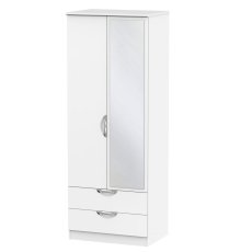 Carisbrooke Tall 2ft6in 2 Drawer Mirror Robe