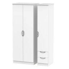 Carisbrooke Tall Tripe Plain + Drawer Robe