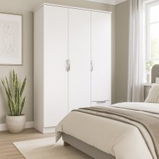 Carisbrooke Tall Tripe Plain + Drawer Robe Carisbrooke Tall Tripe Plain + Drawer Robe