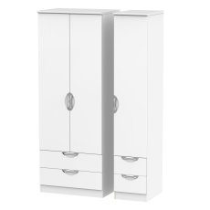 Carisbrooke Tall Triple 2 Drawer + Drawer Robe