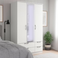 Carisbrooke Tall Triple 2 Drawer Mirror + Drawer Robe Carisbrooke Tall Triple 2 Drawer Mirror + Drawer Robe