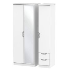Carisbrooke Tall Triple Mirror + Drawer Robe