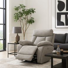 Belfort Power Recliner Chair in Lisbon Beige Belfort Power Recliner Chair in Lisbon Beige