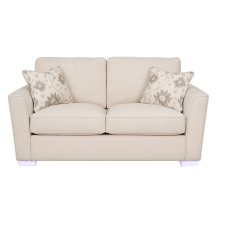 Angelina 3 Seater Sofa Standard Back In Aero Silver with Chrome Feet - Special Deal