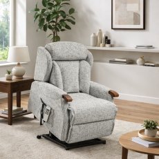 Sherborne Cartmel Knuckle Petite Cloud Comfort Riser Recliner with Lumbar and Head Adjustment