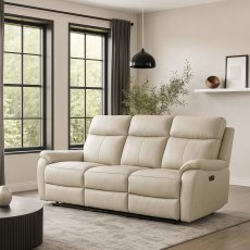 Kinsley Leather Power Recliner 3 Seater