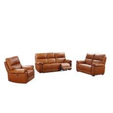 Rio 2 Seater Power Recliner Sofa in Tan