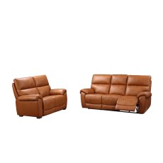 Rio 2 Seater Power Recliner Sofa in Tan