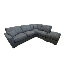 Angelina Special Corner Chaise in Polly Charcoal
