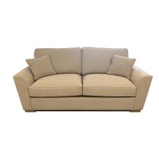 Angelina Special 3 Seater Sofa in Polly Mocha with Oak Feet