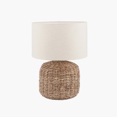 Natural Woven Small Table Lamp