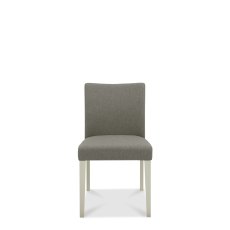 Barton Grey Low Back Upholstered Chair - Titanium (Single)